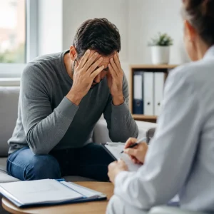 Enfermedades Persona en consulta médica relacionada con incapacidad permanente por depresión y valoración laboral