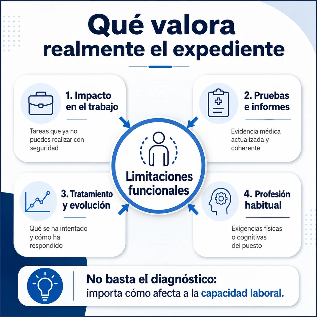 Qué valora el expediente de incapacidad permanente