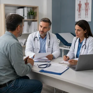 Recursos Paciente en valoración con profesionales sanitarios y documentos relacionados con qué es el tribunal médico