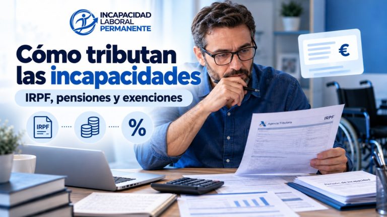Cómo tributan las incapacidades en el IRPF