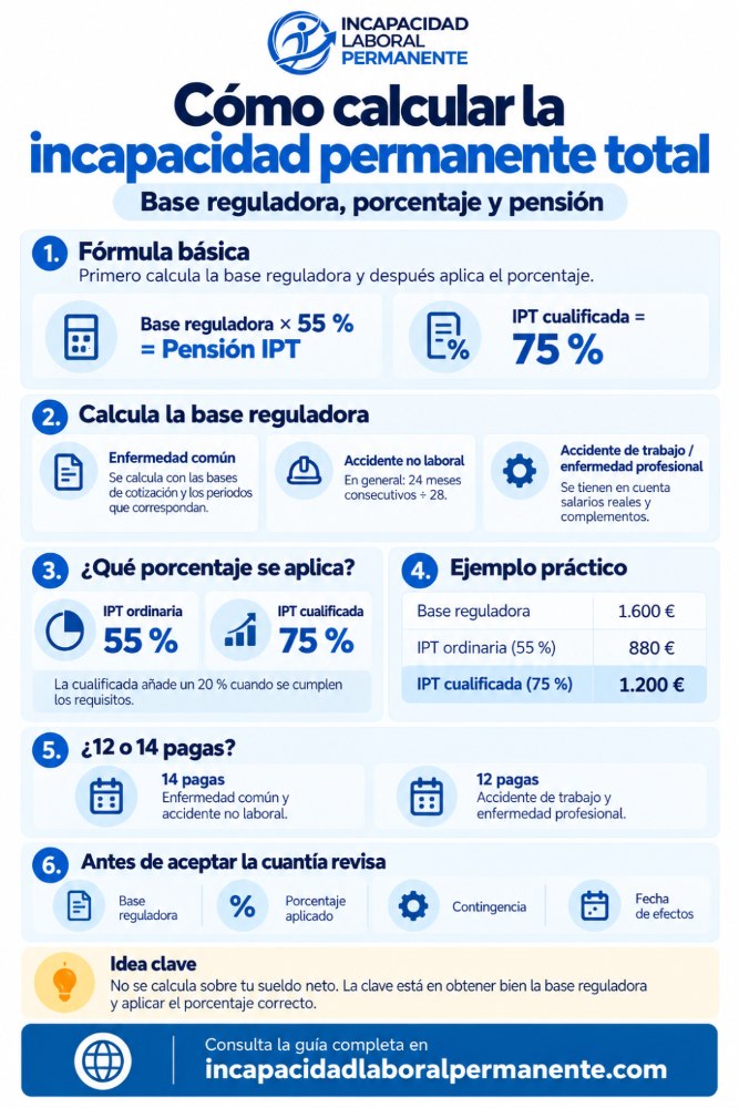 Infografia para calcular incapacidad permanente total