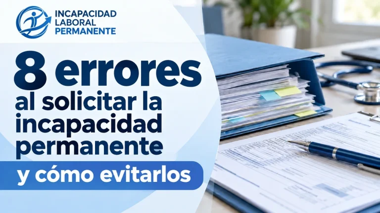 8 errores al solicitar incapacidad permanente y cómo evitarlos